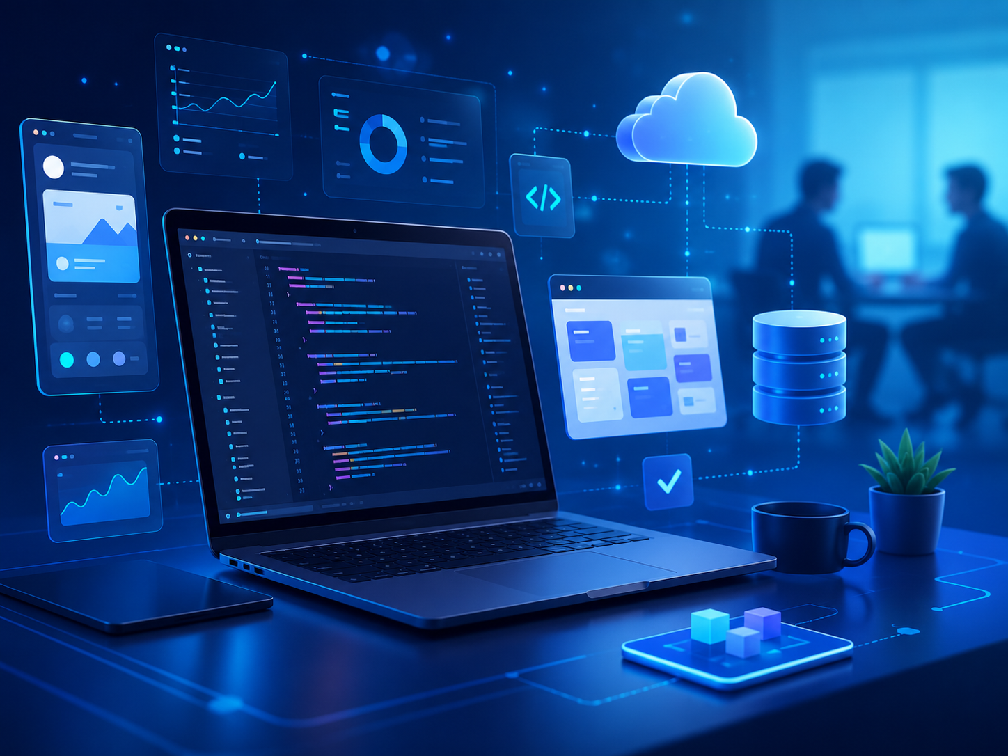 Software projects with web, mobile and desktop development