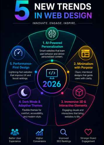 5 Major Web Design Trends You Need to Know for 2026