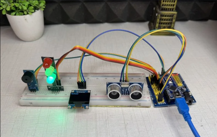 Arduino-Based Ultrasonic Distance Alarm System